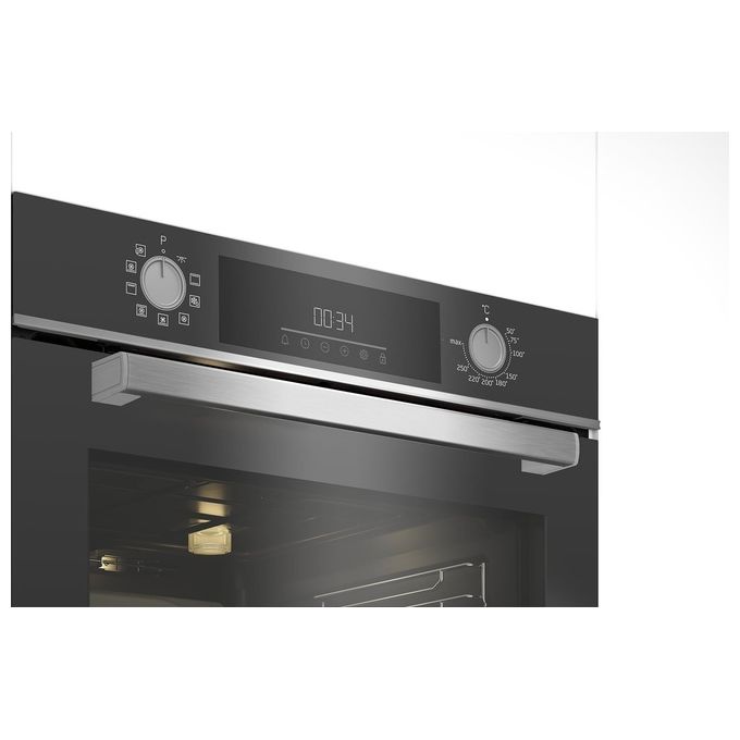 BEKO BBIM13300ZGCSE Forno Elettrico da incasso Multifunzionale 72 Litri Classe A+ con manopole a Scomparsa colore Nero