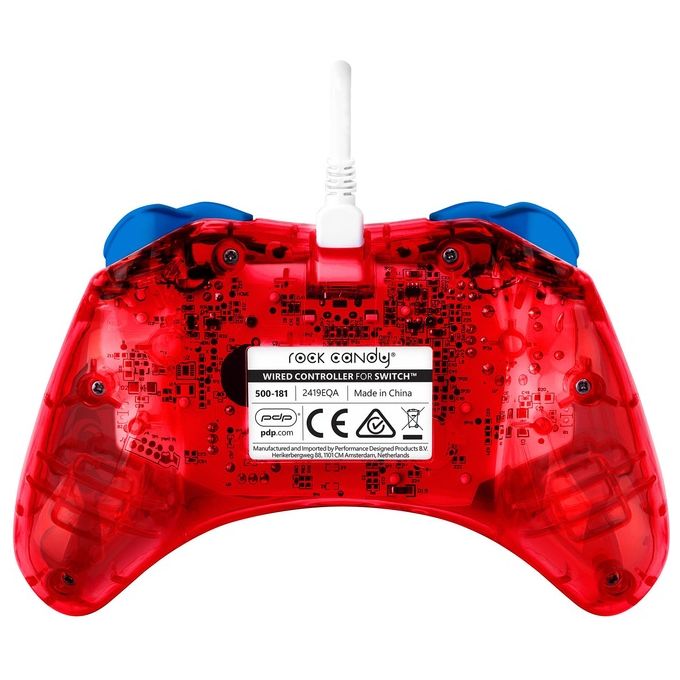Pdp Wired Controller Rock Candy Mini Super Mario per Nintendo Switch