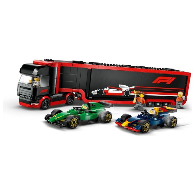 LEGO City Formula 1 Autotrasportatore F1 con monoposto RB20 e AMR24 F1 60445