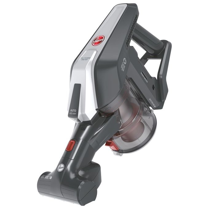 Hoover HF322AFP 011 Scopa Elettrica senza Filo senza Sacco Capacita' 0,7 Litri Autonomia 40 minuti Grigio-Rosso