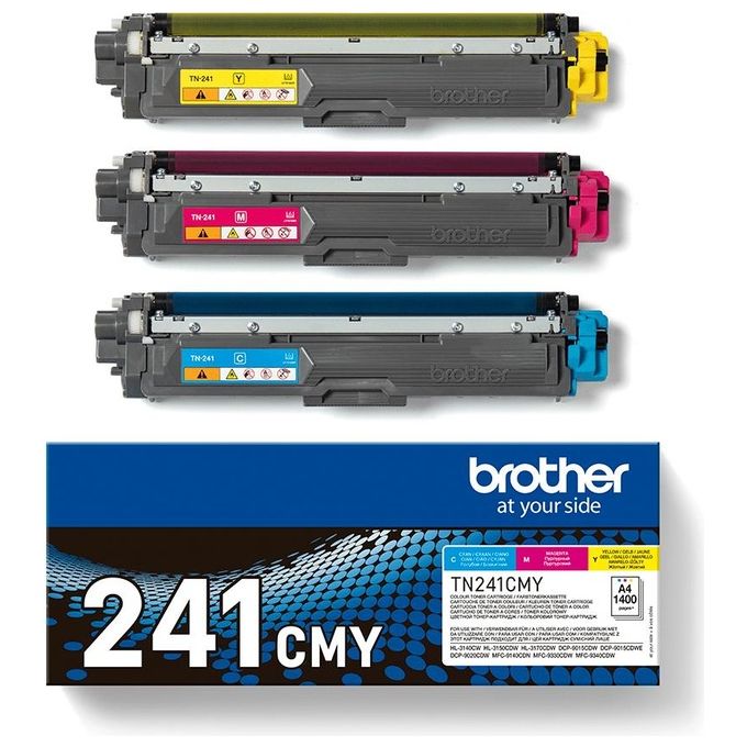 Brother TN-241CMY Toner 3 Pezzi Originale Ciano Magenta Giallo