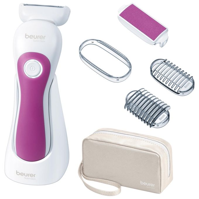 Beurer HL 36 Rasoio WeteDry Utilizzabile Anche Sotto la Doccia con Luce LED e Accessori Peeling