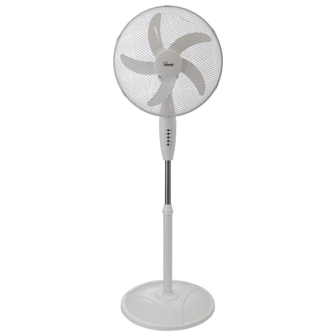 Bimar Ventilatore a Piantana Elettronico 40 cm con Telecomando e Timer Motore da 40W 5 Pale Oscillazione Automatica con Inclinazione Alto Basso