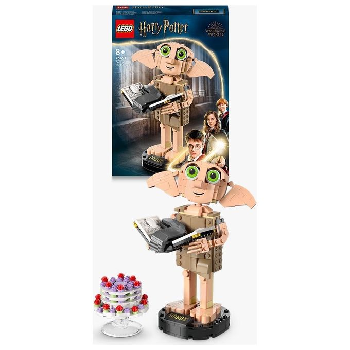 LEGO Harry Potter 76421 Dobby l'Elfo Domestico, Modello Snodabile di Personaggio Iconico, Gioco da Collezione, Regalo 8+ Anni