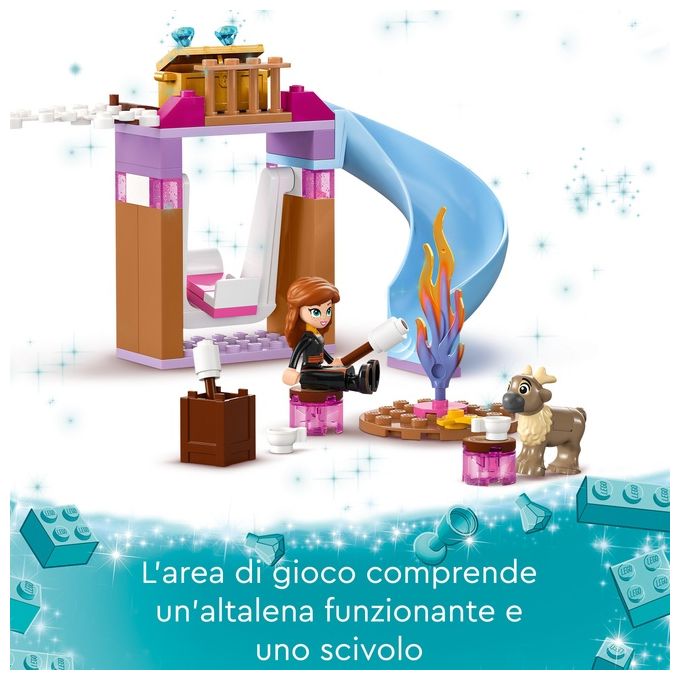 LEGO Disney Princess 43238 Castello di Ghiaccio di Elsa di Frozen, Palazzo Giocattolo delle Principesse, Giochi per Bambini 4+