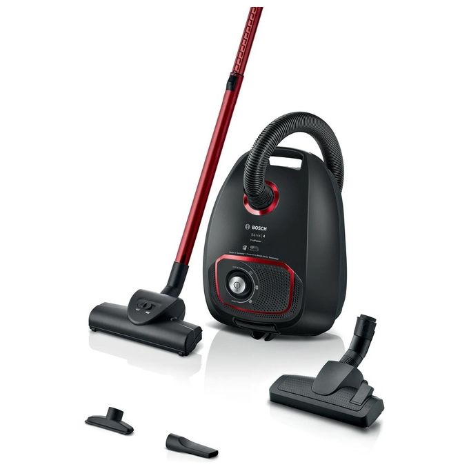 Bosch BGB41POW1 Aspirapolvere con Sacco a Traino Potenza 850 Watt Capacita' 4 Litri ProPower colore Nero