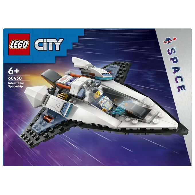 LEGO City 60430 Astronave Interstellare 60430-LEGO Giocattolo Gioco Spaziale per Bambini 6+ Anni con Navicella Minifigure e Drone Robot