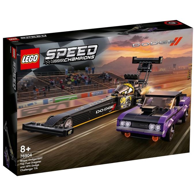 LEGO Speed Champions Mopar Dodge--Srt Top Fuel Dragster E 1970 Dodge Challenger T-A