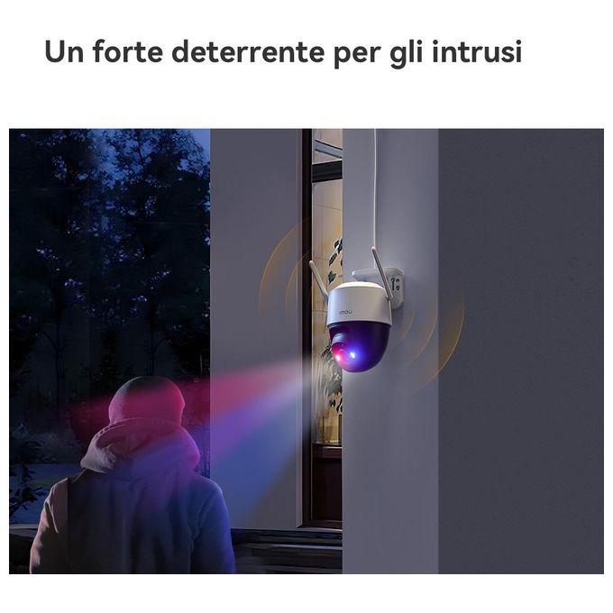 Imou Telecamera Cruiser SC 3K PTZ IP-Wi-Fi Full-color 5MP RedeBlue light
