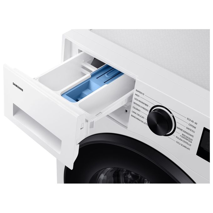 Samsung WW90CGC04DAEET Crystal Clean Lavatrice Carica Frontale 9 Kg 1400 rpm Classe A EcoBubble Digital Inverter Wi-Fi (85x60x55 cm) colore Bianco