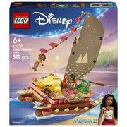 Lego Set 43270 La Canoa di Vaiana Disney Moana Avventura Creativa Gioco di Costruzione per Bambini e Collezionisti