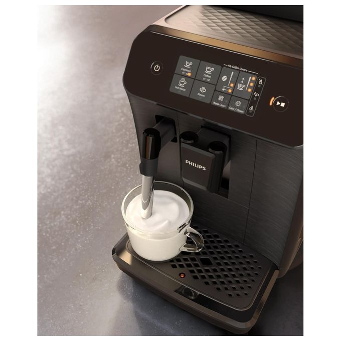 [ComeNuovo] Philips EP0820-00 Macchina Caffe' Caffe' Macinato in Polvere Espresso con Macinacaffe' e Erogatore di Vapore colore Nero