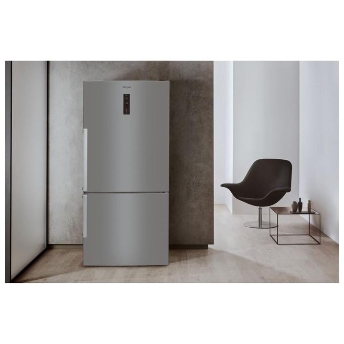Whirlpool W84BE 72 X 2 Frigorifero Combinato Libera Installazione 558 Litri Classe Energetica E Acciaio Inossidabile
