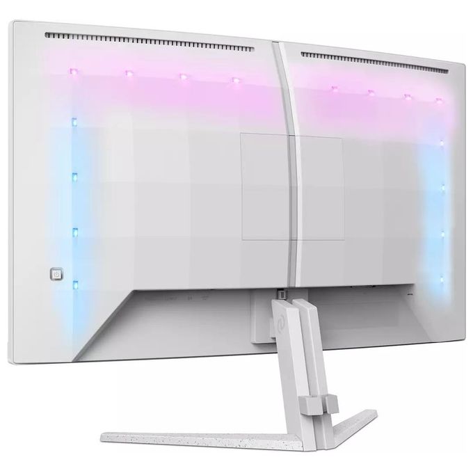 Philips Evnia 27M2C5201L Monitor gaming curvo FHD da 27 pollici 180 Hz 1 ms GtG FreeSync Prem. (1920x1080 2x HDMI 2.0 1x DP 1.4) bianco