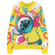 Difuzed Maglione Natale Lilo e Stitch Fluo Taglia XL