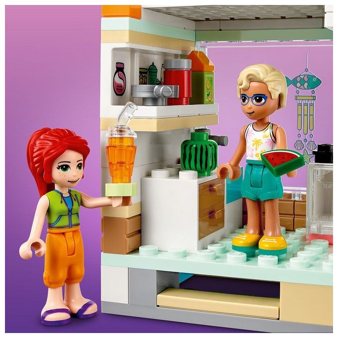 LEGO 41709 LEGO Friends Set da costruzione 686 pezzi 4 minifigure casa modulare con piscina e molo colore Multicolore