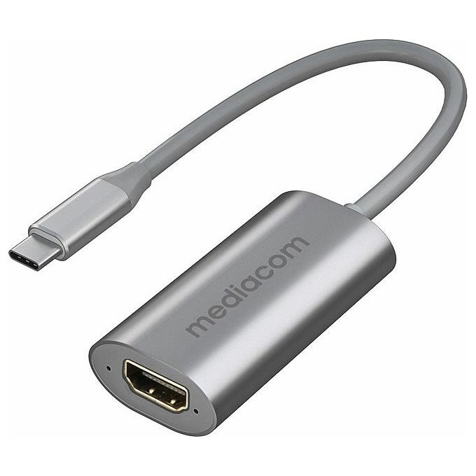 Mediacom Convertitore da Usb-C a Hdmi Alluminio