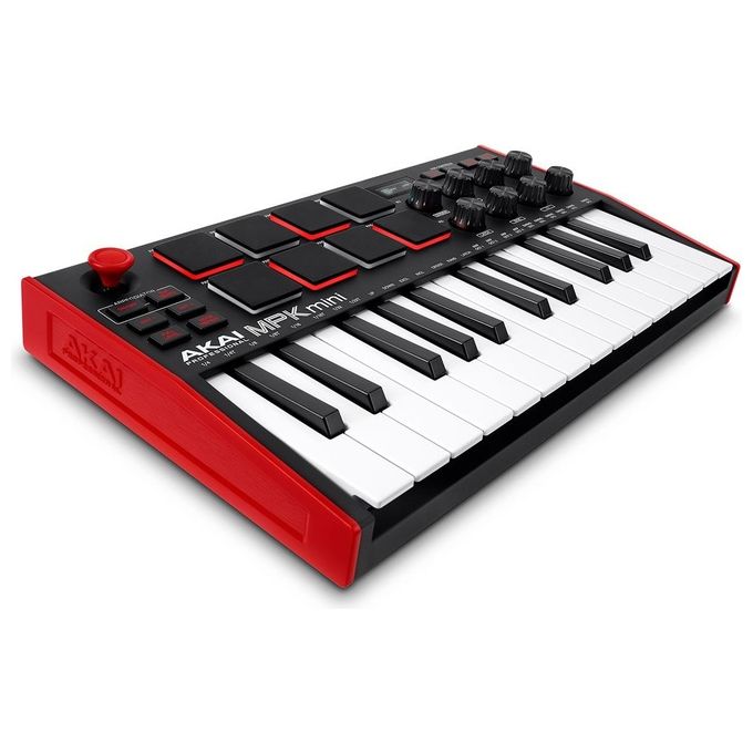 Akai Professional Mpk Mini Mk3 Tastiera Midi Controller Usb a 25 Note con 8 Drum Pad Retroilluminati