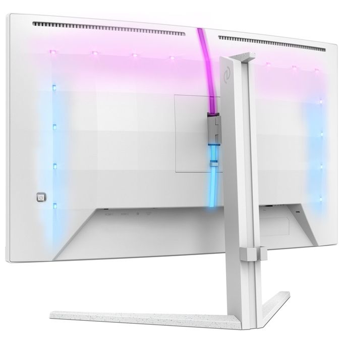 Philips Evnia 27M2C5201L Monitor gaming curvo FHD da 27 pollici 180 Hz 1 ms GtG FreeSync Prem. (1920x1080 2x HDMI 2.0 1x DP 1.4) bianco