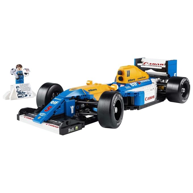 LEGO Icons Williams Racing FW14B e Nigel Mansell - Modellino di Auto F1 da Costruire con Minifigure del Pilota da Collezione, Trofeo e Supporto da Esposizione, Idea Regalo Adulti, Uomo o Donna 10353