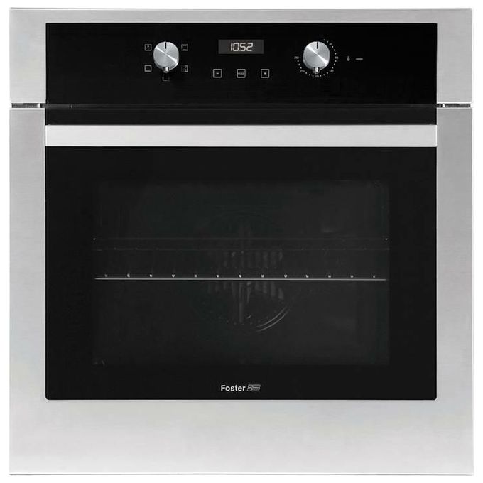 Foster KE 7141044 Forno Elettrico Multifunzione da Incasso Capacita' 70 Litri Classe Energetica A 10 programmi Porta Soft Closing Triplo Vetro 60 cm  Inox Anti-impronta