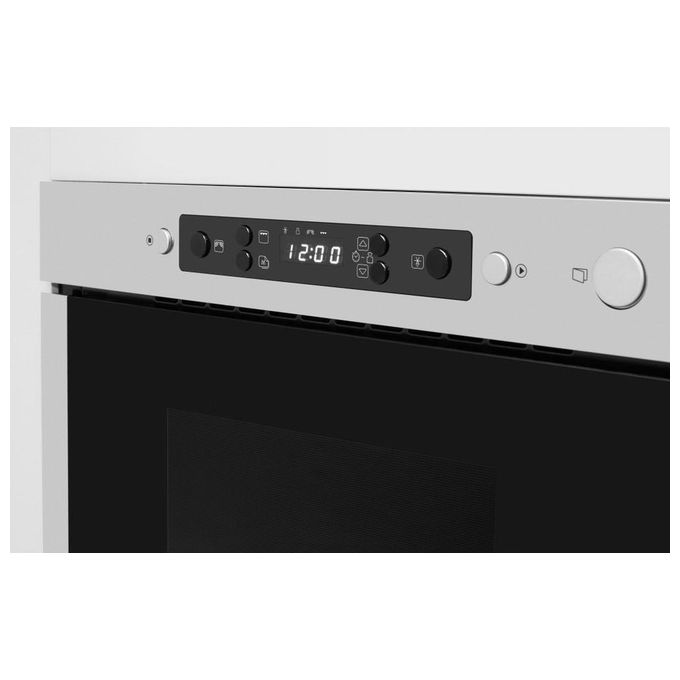 Whirlpool AMW 4990-IX Forno Microonde Capacita'22 Litri Potenza 750W Jet Defrost Cottura a vapore Nero-Acciaio Inossidabile