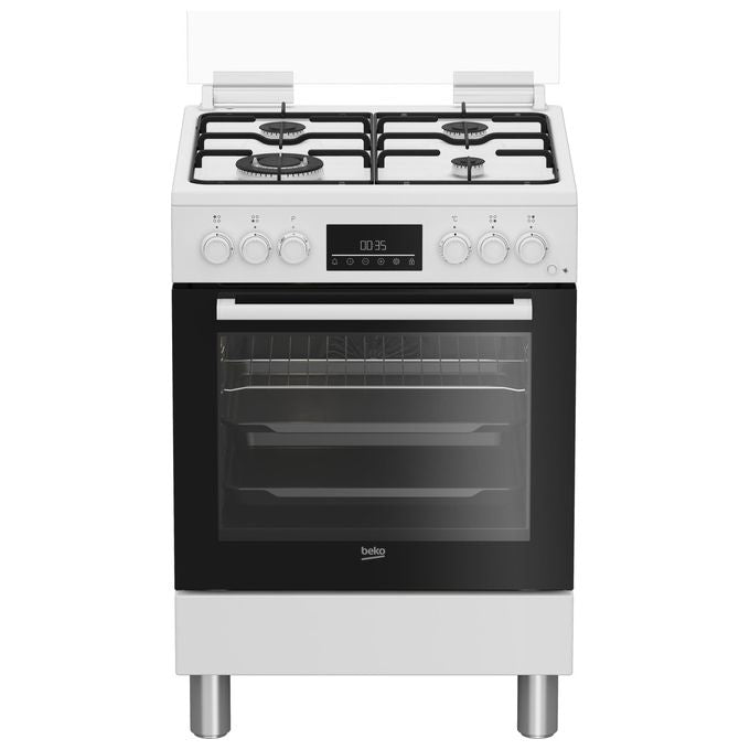 BEKO FBE62310GW Cucina a gas con forno elettrico 4 fuochi 60x60 cm colore Bianco Classe energetica a