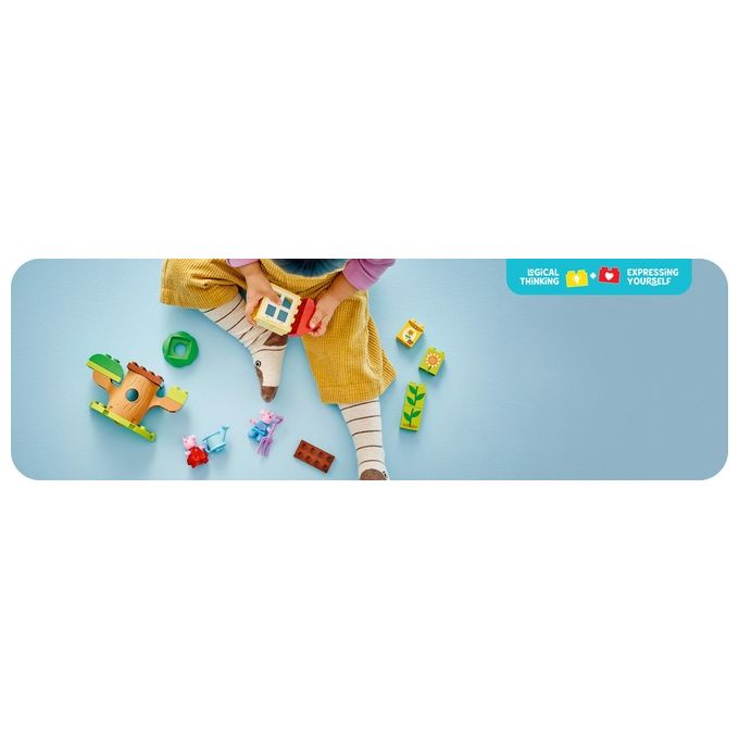 LEGO DUPLO Il Giardino e la Casa sull'Albero di Peppa Pig Giochi Educativi per Bambine e Bambini da 2 Anni Playset Creativo con Personaggi e Accessori Giocattolo Idea Regalo di Compleanno 10431