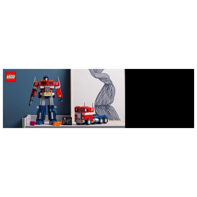 LEGO Icons Optimus Prime, Modellino da Costruire 2 in 1 del Leader dei Transformers, Set da Collezione per Adulti, 10302