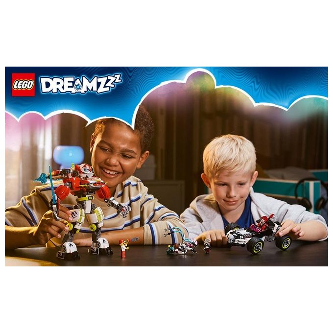 LEGO Set 71497 Costruzione Mech Tigre di Cooper e Bolide di Zero Dreamzzz