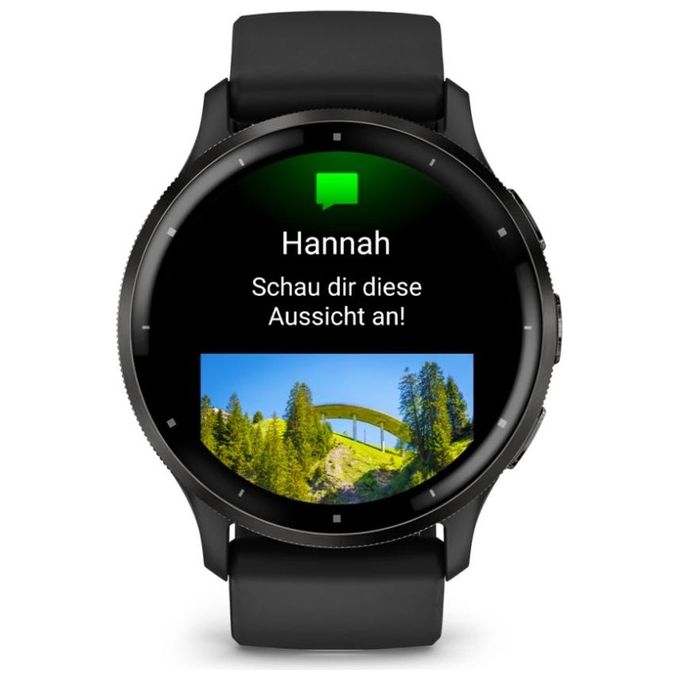 Garmin Venu 3 45mm 1.4'' Amoled GPS Sport Salute Notifiche Black and Slate con cinturino in silicone