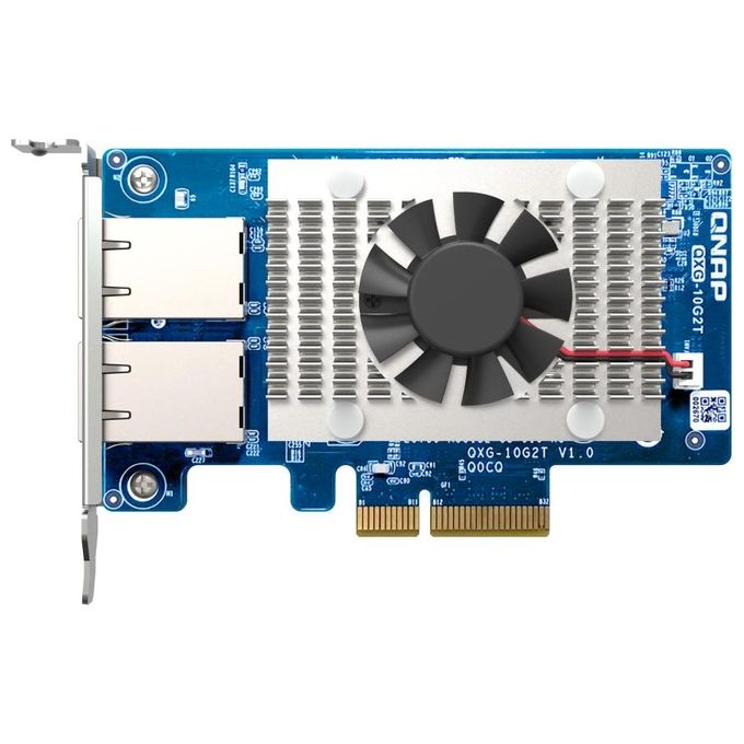 Qnap QXG-10G2T Scheda di Rete e Adattatore Interno Ethernet 10000 Mbit-s