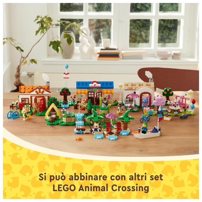 LEGO Animal Crossing 77050 Bottega di Nook e casa di Grinfia, Giochi Creativi per Bambini 7+ con Negozio e Casa Giocattolo