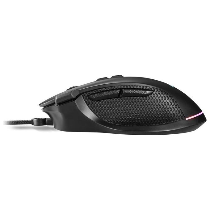 Sharkoon SHARK Force 3: il mouse da gioco definitivo con 12.800 DPI 8 pulsanti e illuminazione RGB - Ergonomico e adatto a tutti i tipi di impugnatura