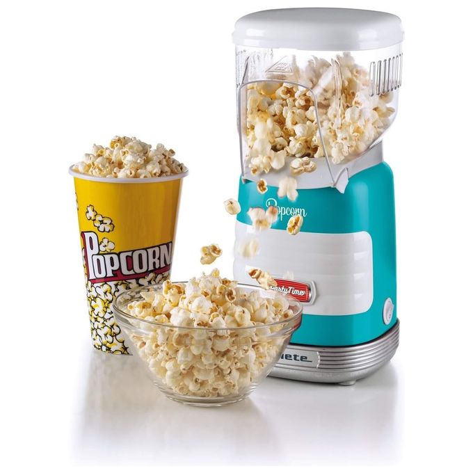 Ariete Pop Corn Party Time Macchina per Popcorn 1100W 60gr di mais in 2 minuti Azzurro