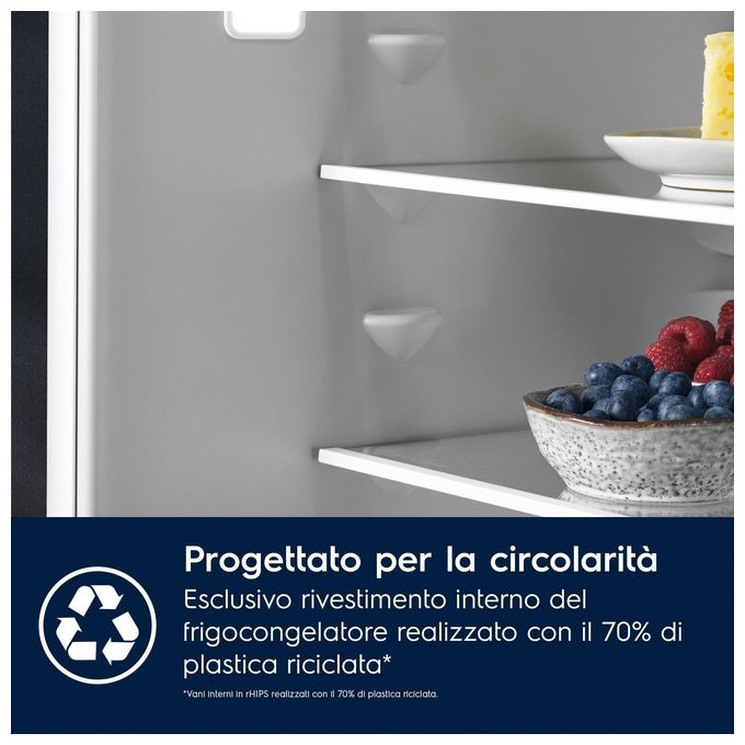 Electrolux KNP7TE75S Serie 700 Frigorifero Combinato da Incasso 376 L 188 cm Classe E 35 dB TwinTech Total No Frost colore Bianco