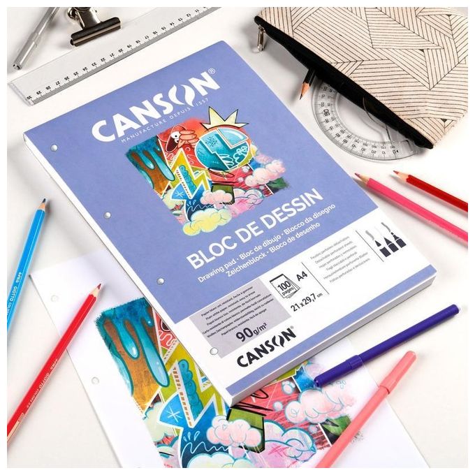 Canson Blocco Collato Formato A4 50 Fogli