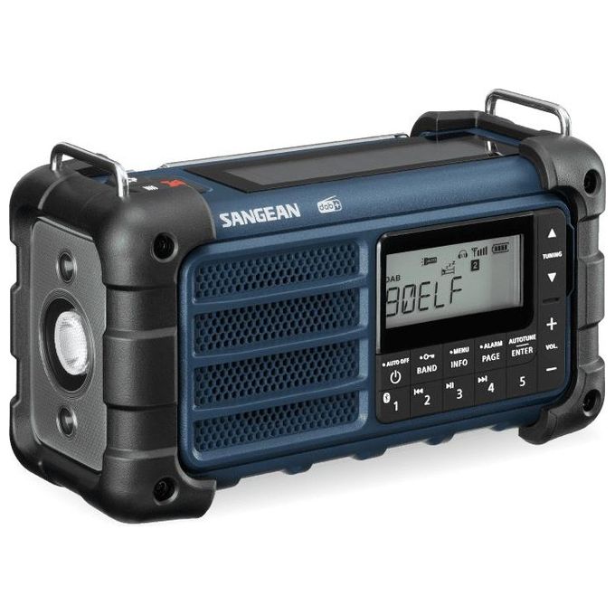 Sangean MMR-99 DAB Radio Emergenza Solare Blu