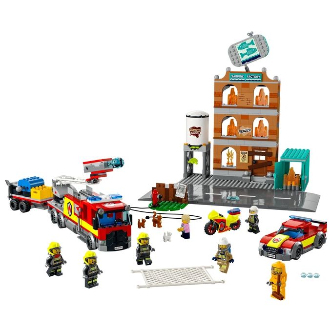 LEGO City Fire Vigili del Fuoco Edificio don Fiamme
