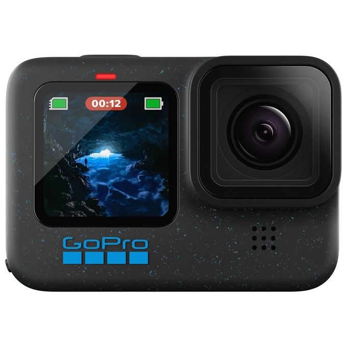 GoPro, Action Camera Hero12 Black, 5.3K, HDR, Impermeabile fino a 10m