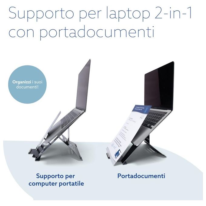 R-Go Tools RGORIDOCBL Supporto per Laptop Nero 22