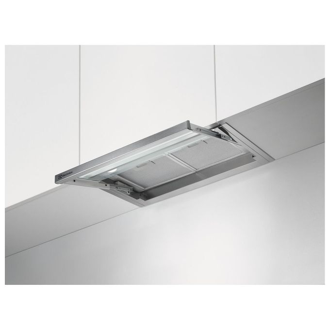 Electrolux LFP536X Cappa Integrata Estraibile Classe energetica C 3 Velocita' Aspirante o Filtrante 60 cm Inox