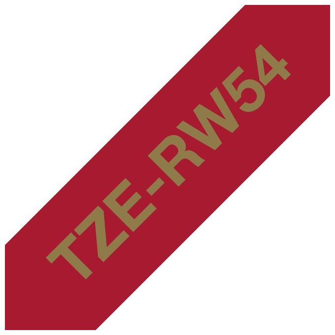 Brother TZE-RW54 Nastro per Stampante Oro Rosso Scuro 24mm