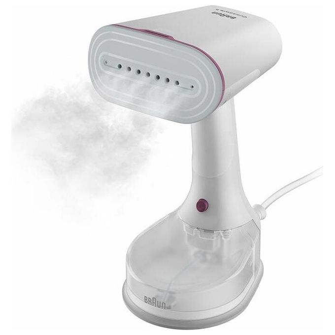 Braun QuickStyle 5 GS5011PU Stiratore Verticale con la Prima Piastra al Mondo con Tecnologia Dual FreeGlide 3D Riscaldamento Rapido 1200W Bianco-Viola