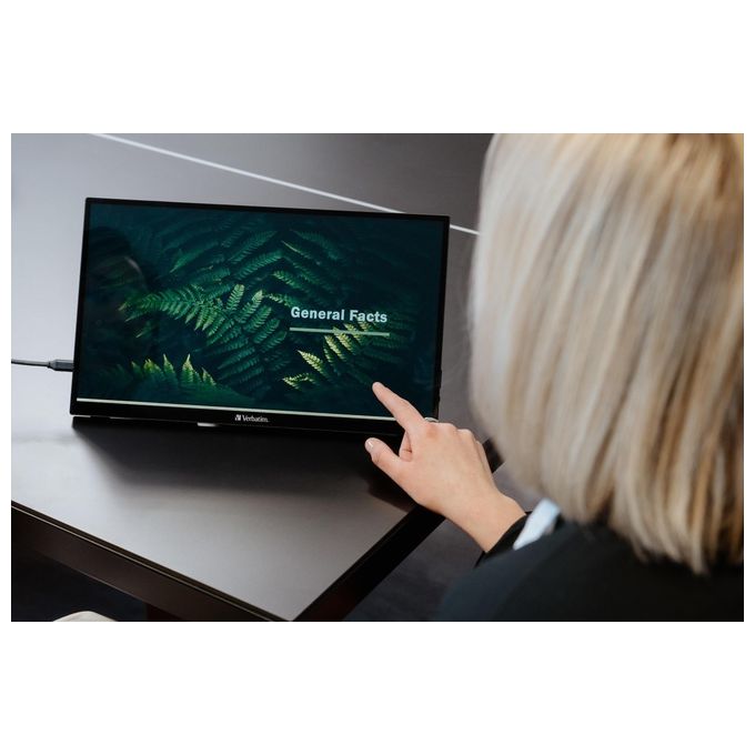 Verbatim Pmt-15 Monitor Portatile Touch 15.6'' Full Hd