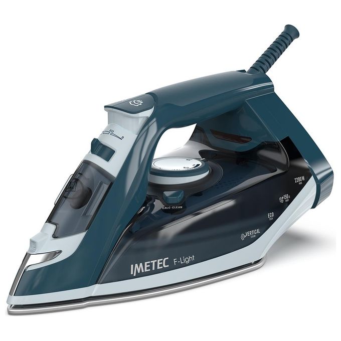 Imetec Ferro da Stiro a Vapore 2200W Blu e Azzurro Anticalcare