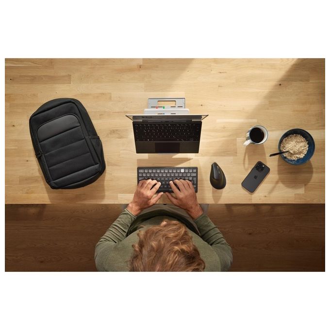 Kensington K72482WW Pro Fit Ergo MY630 EQ Mouse Ricaricabile Wireless con Bluetooth e Ricevitore USB-A 55% Materiale Riciclato Batteria Fino a 4 Mesi colore Nero