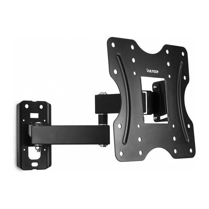 Vultech BTV-2342LITE Braccio Staffa Serie Lite per Led Lcd e Plasma da 23''-42'' Inclinazione 10° Max Vesa 200x200 Nero