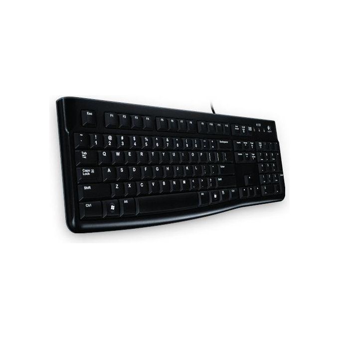 Logitech Keyboard k120 Tastiera con Layout Tedesco QWERTZ Nero
