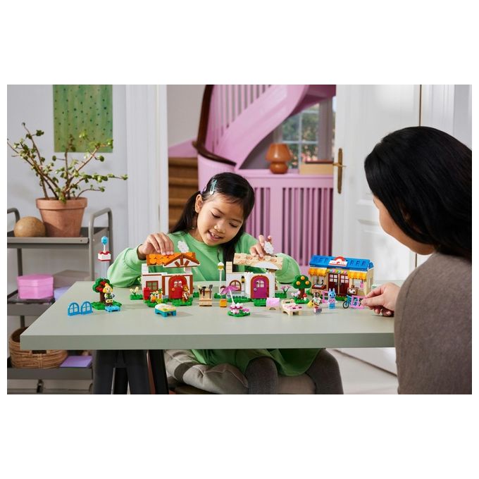 LEGO 77049 Animal Crossing – Isabelle’s House Visit, Set da Costruzione 389 Pezzi con 2 Minifigure, Eta' 6+